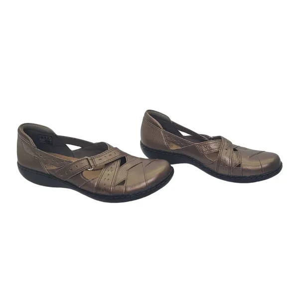 Clarks Ultimate Comfort Leather Loafers Ashland Spin Q Women's 9