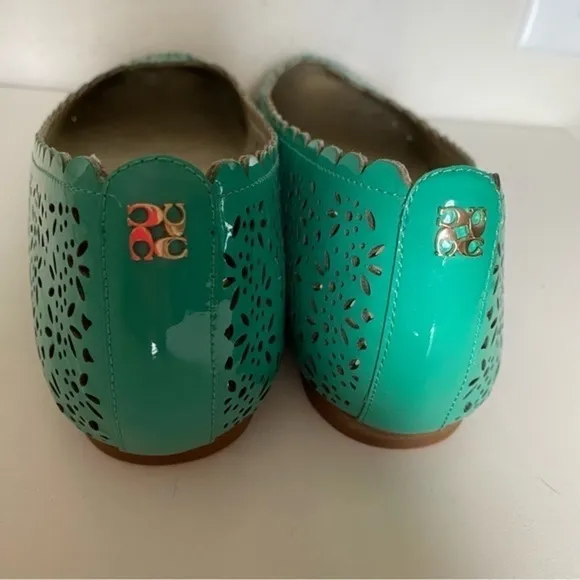 Coach Carsin Green Patent Leather Ballet Flat Loafer 10 NIB
