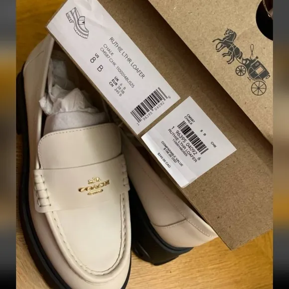 Coach Cream Loafers