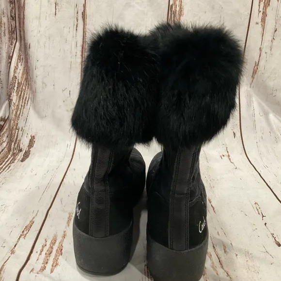 COACH FAITH QUILTED MONOGRAMMED HEELED BOOTS