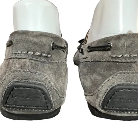 Coach Jasper Suede Leather Slip-On Loafers Gray Size 7D Men’s