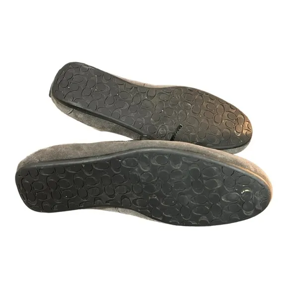 Coach Jasper Suede Leather Slip-On Loafers Gray Size 7D Men’s