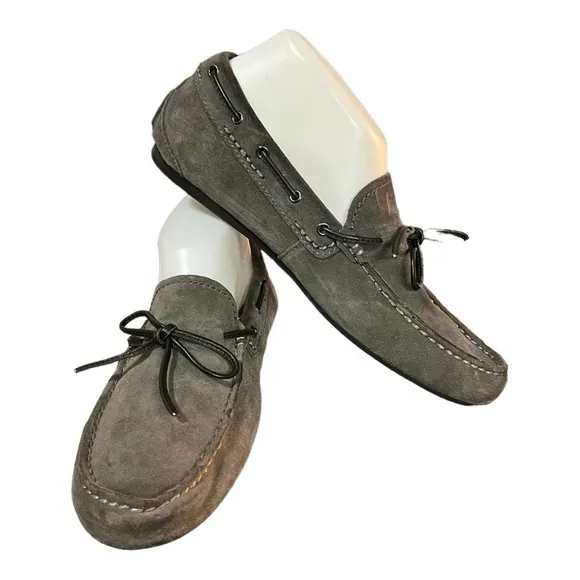 Coach Jasper Suede Leather Slip-On Loafers Gray Size 7D Men’s