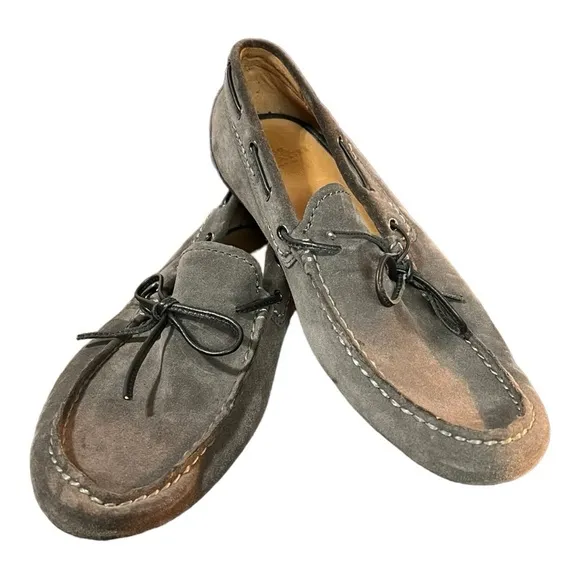 Coach Jasper Suede Leather Slip-On Loafers Gray Size 7D Men’s