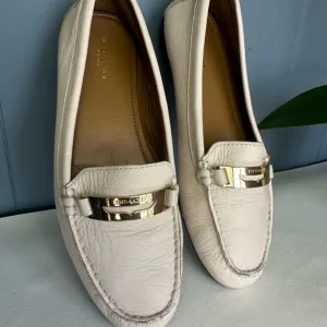 Coach Women's Cream Loafers Olympia Size 9B