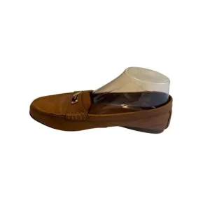 Coach Women's Fredrica Loafers Brown Leather Size 7.5B Slip On Flats