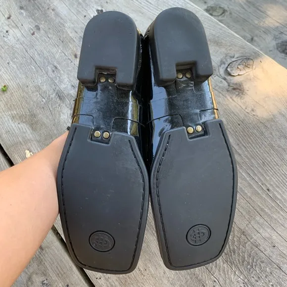 Cole Haan black patent leather loafer flats