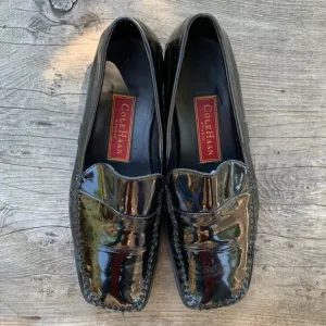 Cole Haan black patent leather loafer flats
