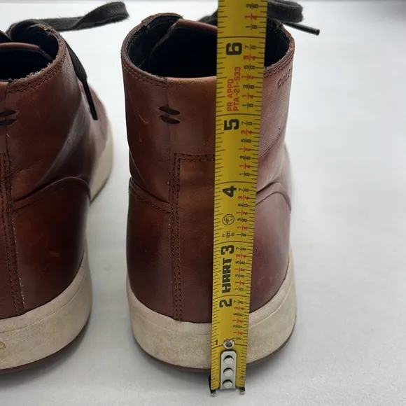 Cole Haan Brown Leather High Top Sneaker Loafers Mens size 11.5 M
