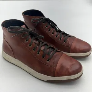 Cole Haan Brown Leather High Top Sneaker Loafers Mens size 11.5 M