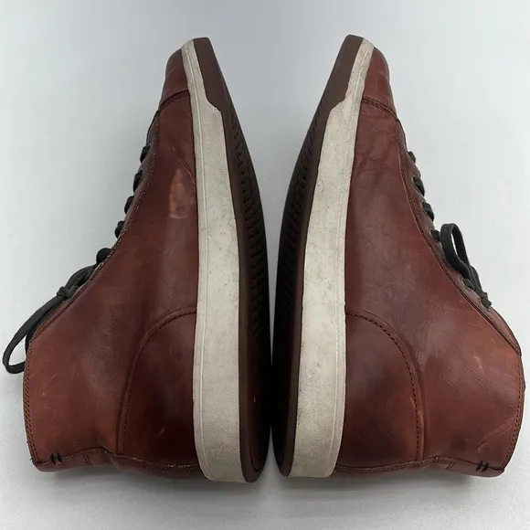Cole Haan Brown Leather High Top Sneaker Loafers Mens size 11.5 M
