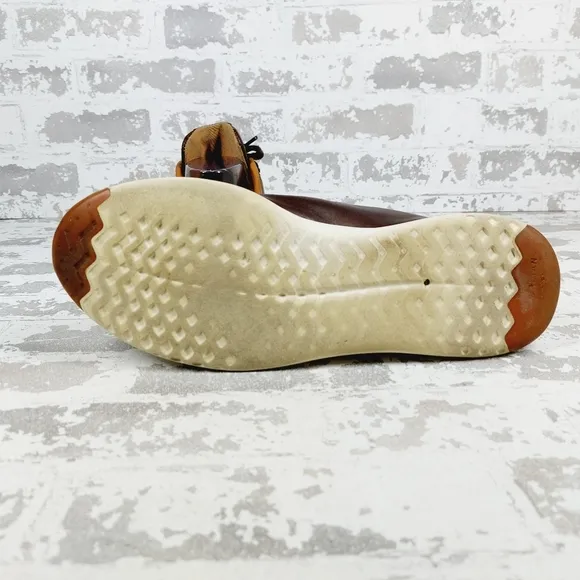 Cole Haan Grandpro Tennis Brown Leather Lace Up Low Top Fashion Sneakers M382