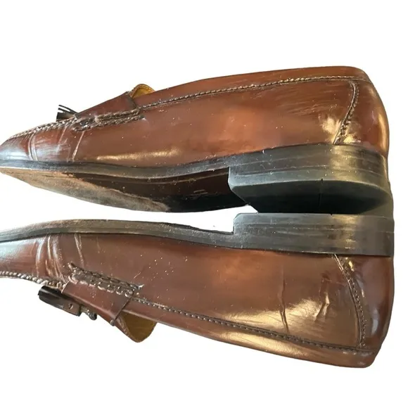 Cole Haan Mahogany Pinch Tassel Loafers - Comfort &amp; Style Size 10.5