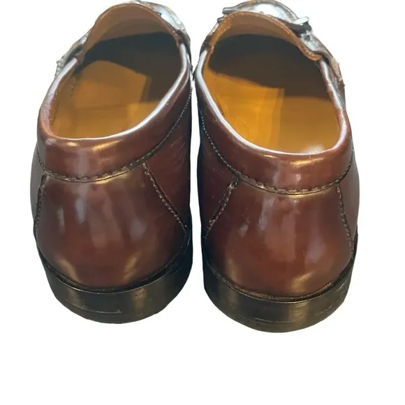 Cole Haan Mahogany Pinch Tassel Loafers - Comfort &amp; Style Size 10.5