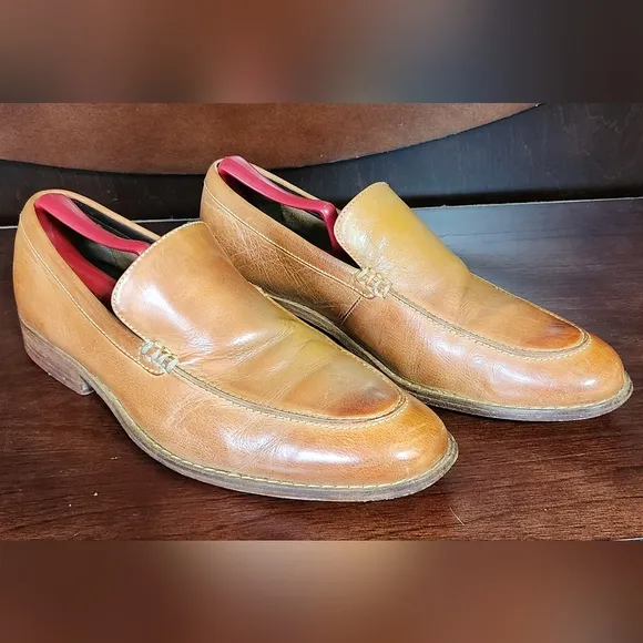 Cole Haan Men's Brown Leather Loafers C09305 Men’s Size 9.5 M Slip On