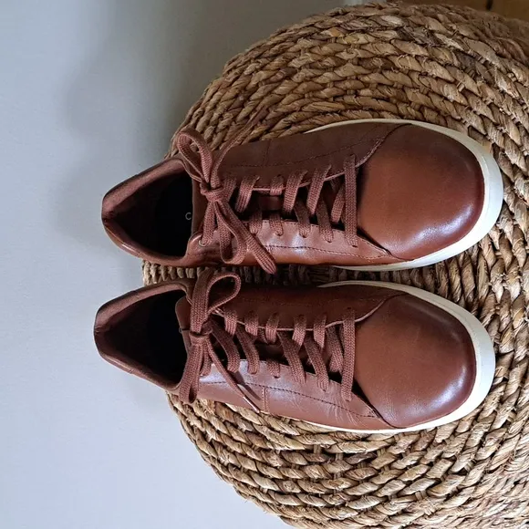 COLE HAAN MENS GRAND CROSSCOURT II BROWN LEATHER FASHION/CASUAL SNEAKERS S-11