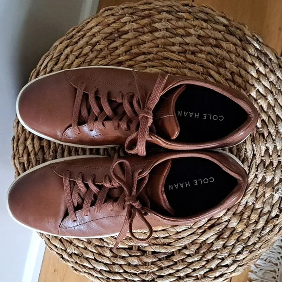 COLE HAAN MENS GRAND CROSSCOURT II BROWN LEATHER FASHION/CASUAL SNEAKERS S-11