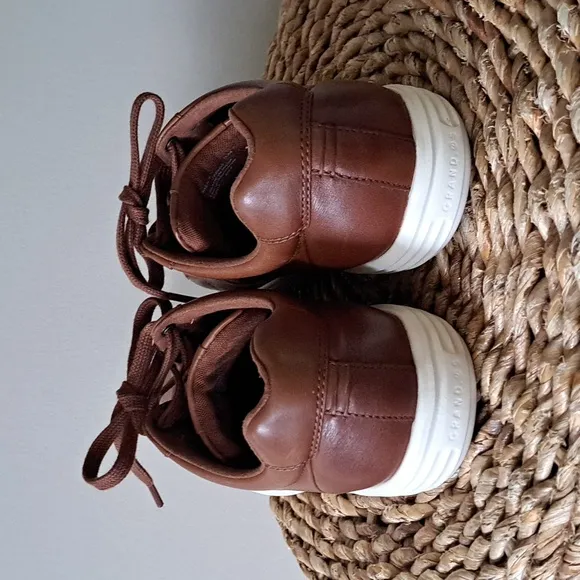 COLE HAAN MENS GRAND CROSSCOURT II BROWN LEATHER FASHION/CASUAL SNEAKERS S-11