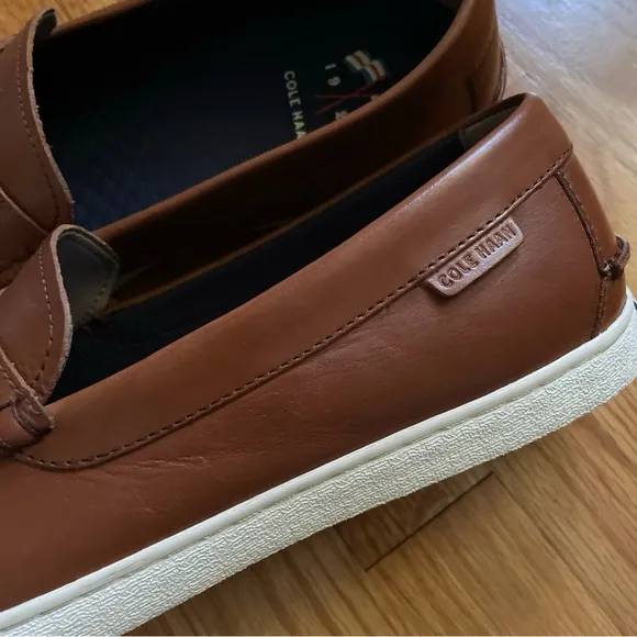 Cole Haan Penny Loafers Mens 13M Brown Nantucket Leather Slip On Comfort C27789