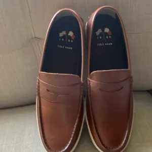 Cole Haan Penny Loafers Mens 13M Brown Nantucket Leather Slip On Comfort C27789