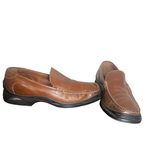 COLE HAAN Santa Barbara Slip On Loafers Brown NikeAir Sole 07184 Mens 9 1/2 M