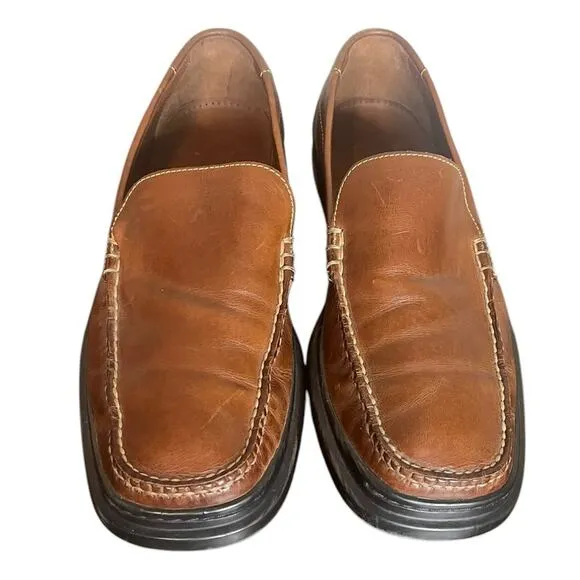 COLE HAAN Santa Barbara Slip On Loafers Brown NikeAir Sole 07184 Mens 9 1/2 M