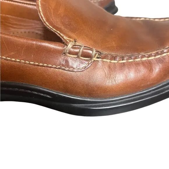 COLE HAAN Santa Barbara Slip On Loafers Brown NikeAir Sole 07184 Mens 9 1/2 M