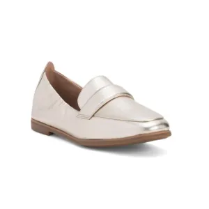 COLE HAAN Soft Gold Leather Trinnie Soft Loafers