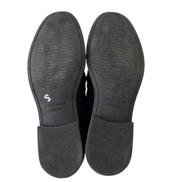 COLE HAAN Stassi Chain Trim Leather Bit Loafers 7.5