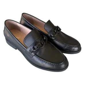 COLE HAAN Stassi Chain Trim Leather Bit Loafers 7.5
