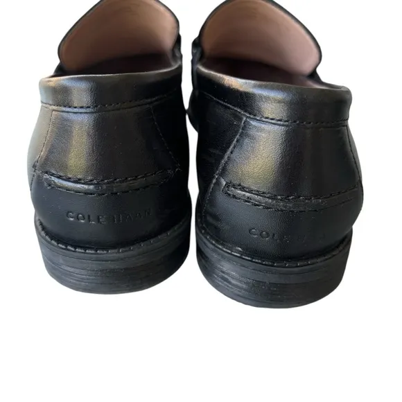 COLE HAAN Stassi Chain Trim Leather Bit Loafers 7.5
