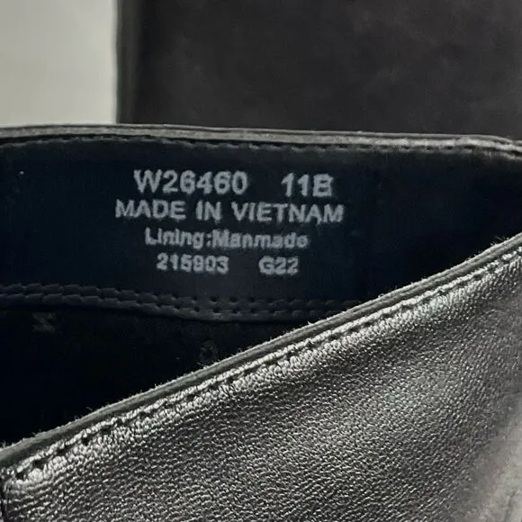 Cole Haan Tall Black Boots Chrystie Sz 11 Riding Boots Heeled Dressy Leather New