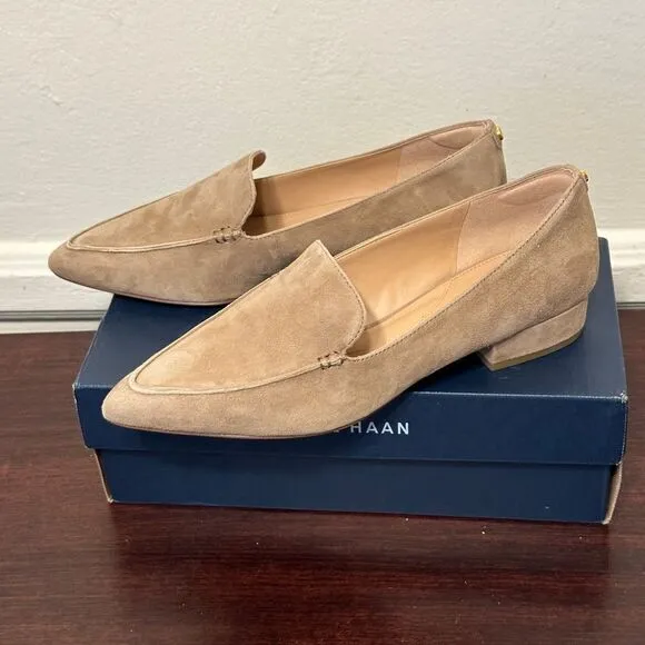Cole Haan women’s Vivian Pointed Toe suede Loafer size 7, NIB