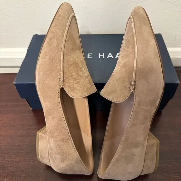 Cole Haan women’s Vivian Pointed Toe suede Loafer size 7, NIB