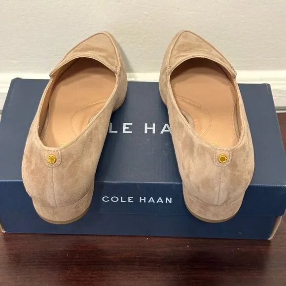 Cole Haan women’s Vivian Pointed Toe suede Loafer size 7, NIB