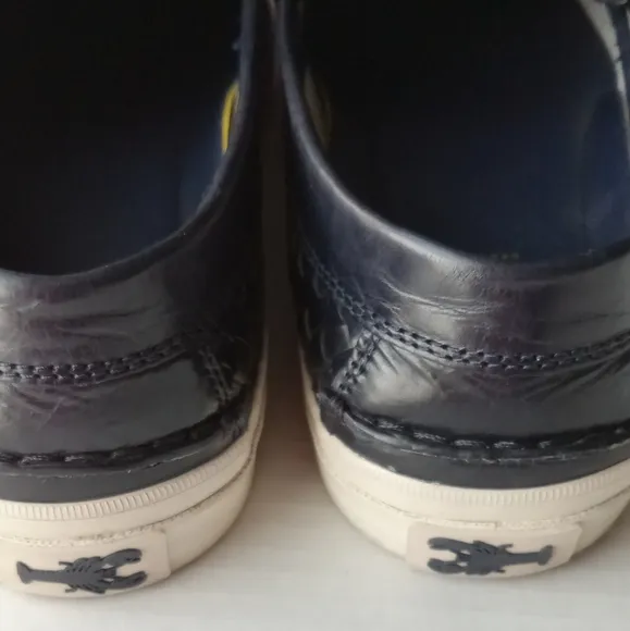 🩷💚⚜️Cole Haan⚜️🩷💚Mens Pinch Weave Loafer Navy Blue Braided Weekend Shoe 10.5