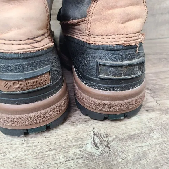 Columbia Bugabison Waterproof Winter Snow Boots Men’s Size 8 Thermolite Leather