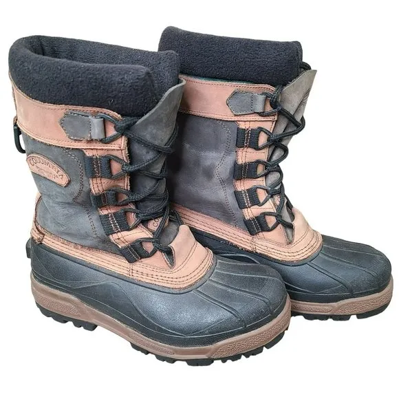 Columbia Bugabison Waterproof Winter Snow Boots Men’s Size 8 Thermolite Leather