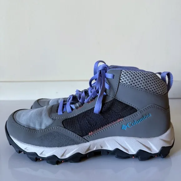 COLUMBIA Women's FLOW CENTRE Hiking Shoes Sneakers Steam Fairytale Size 7