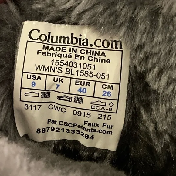 Columbia Women’s Minx Mid ll Omni-Heat Waterproof Gray Quilted Snow Boots 9