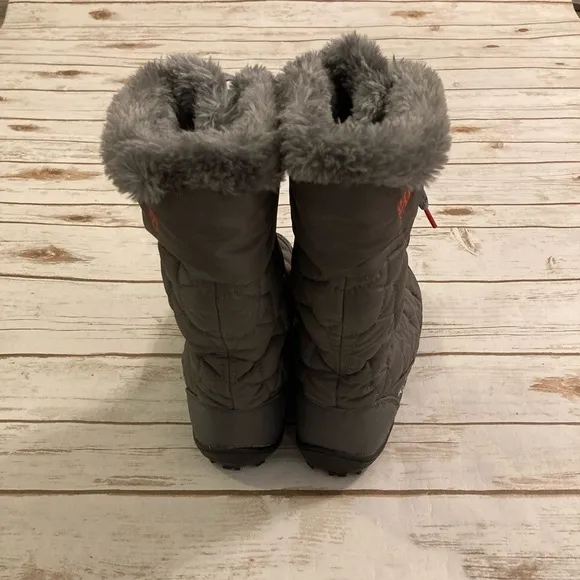 Columbia Women’s Minx Mid ll Omni-Heat Waterproof Gray Quilted Snow Boots 9