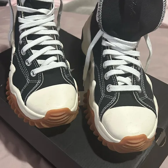 Converse Black and White Sneakers with Organic Sole