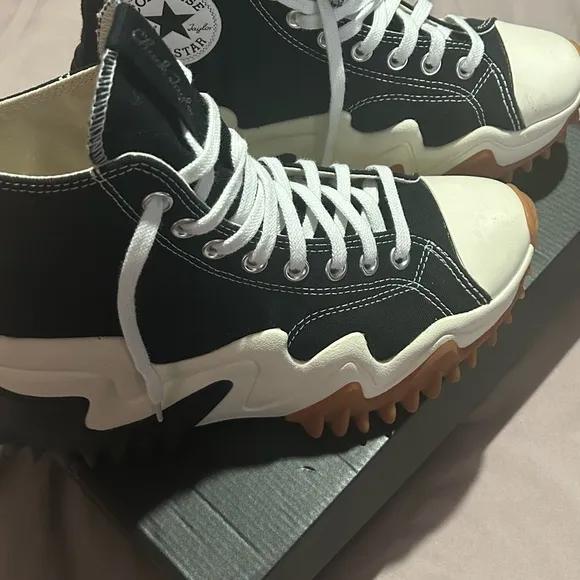 Converse Black and White Sneakers with Organic Sole