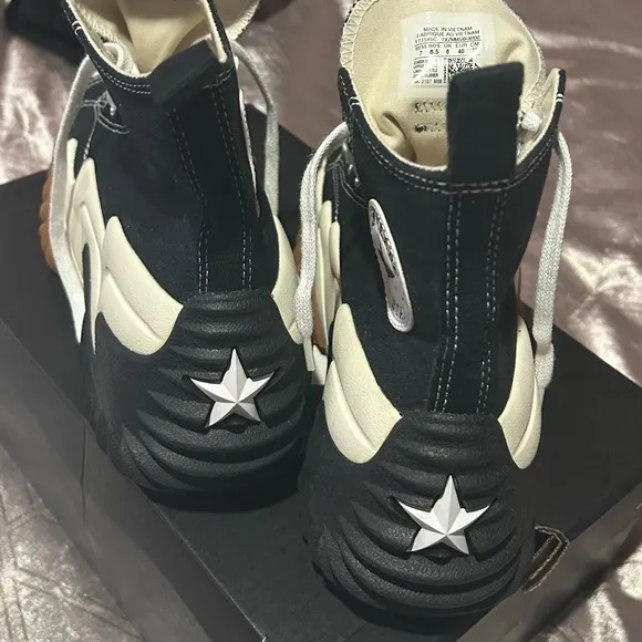 Converse Black and White Sneakers with Organic Sole