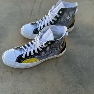 Converse Chuck 70 High 'Hacked Fashion Black Speed Yellow Unisex M 7.5  W 9.5