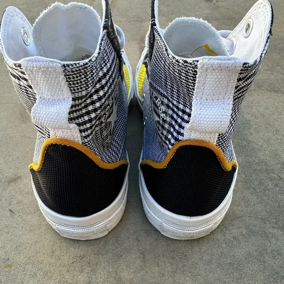 Converse Chuck 70 High 'Hacked Fashion Black Speed Yellow Unisex M 7.5  W 9.5