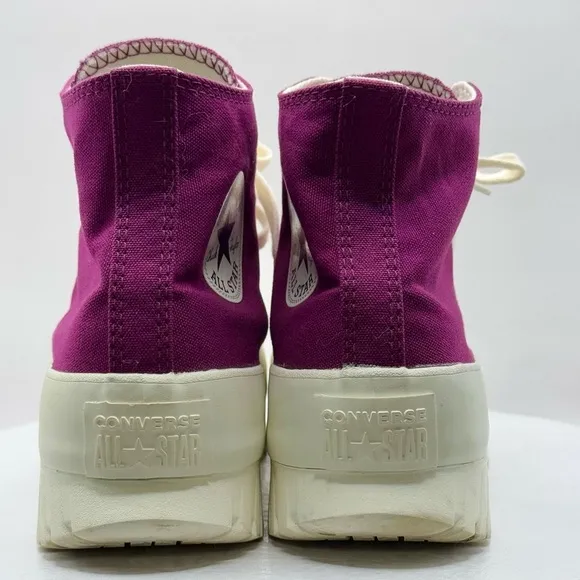 Converse Chuck Taylor All Star Lugged 2.0 High Top Sneakers Purple Wms Size 8.5