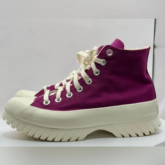 Converse Chuck Taylor All Star Lugged 2.0 High Top Sneakers Purple Wms Size 8.5