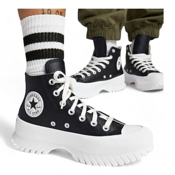 Converse Chuck Taylor All Star Lugged 2.0 Leather Sneakers US Mens 9.5 Wn 11.5