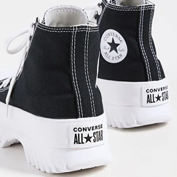 CONVERSE Chuck Taylor All Star Lugged Hi Top Sneakers in Black Size 9.5 NEW